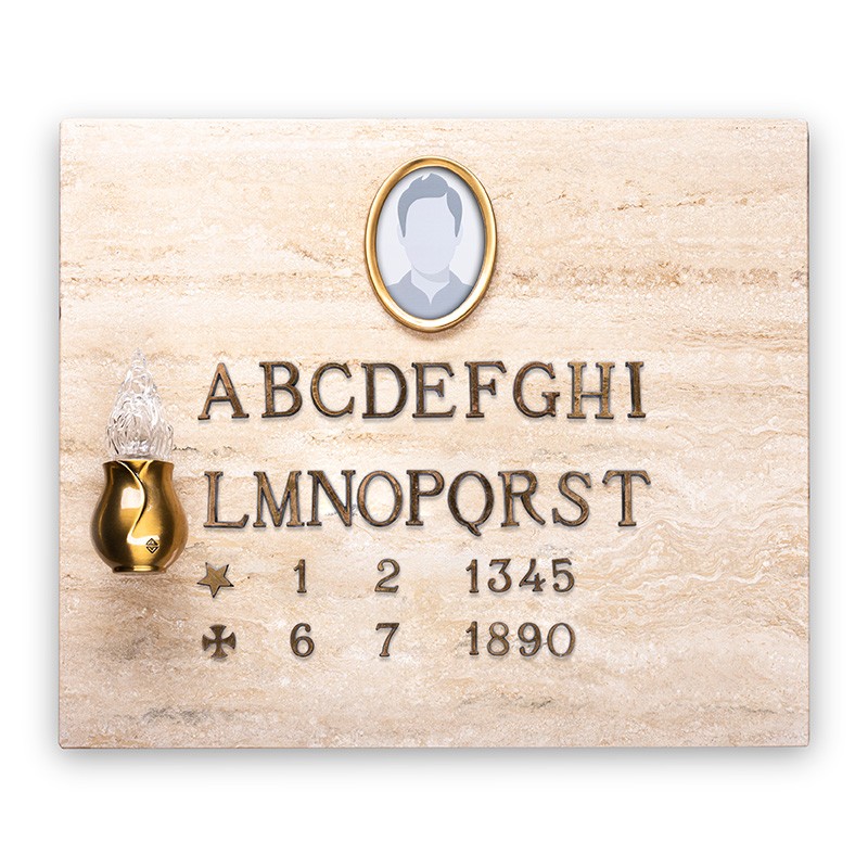 Lapide modello essenziale bronzo